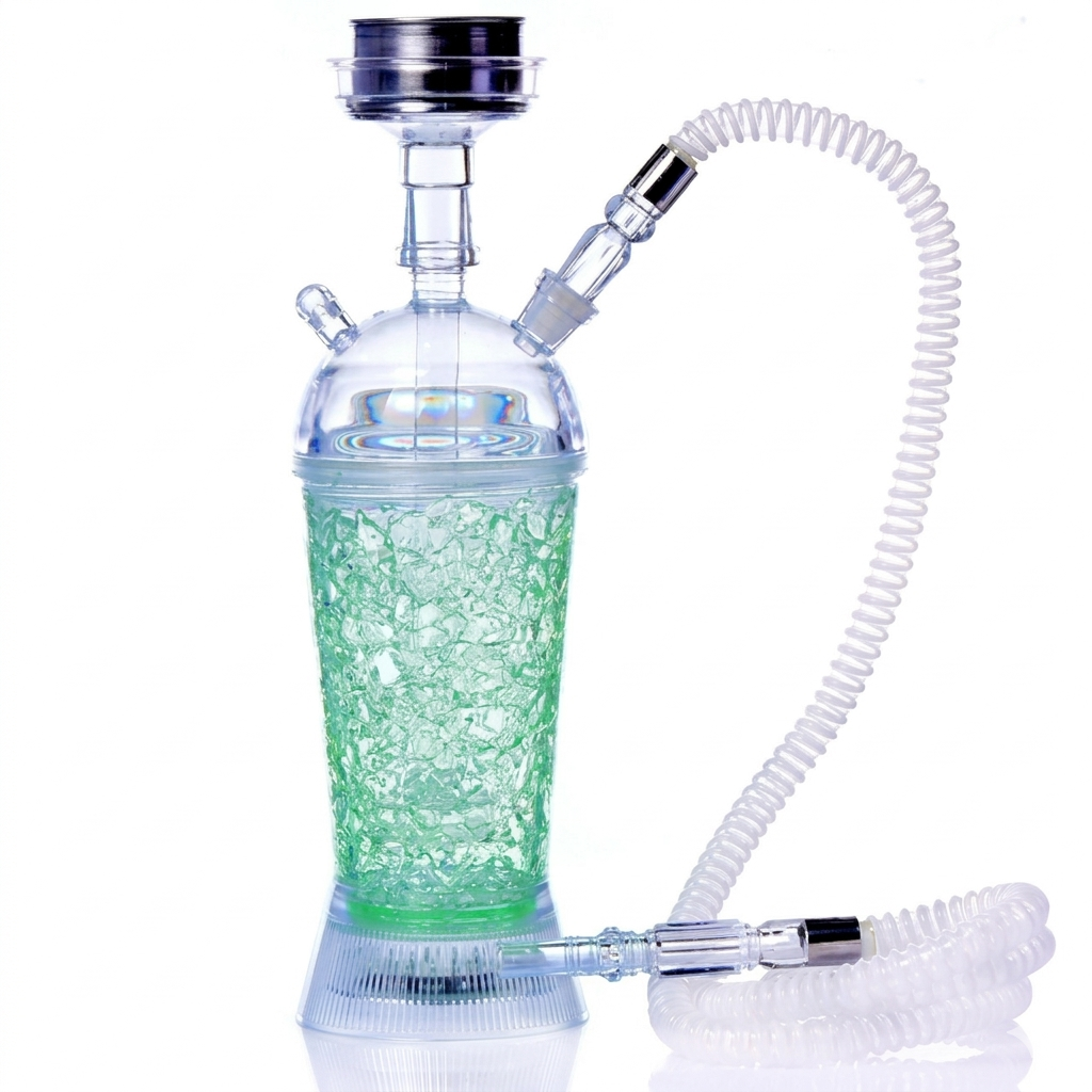 HOOKAHLUX Premium Portable LED Acrylic Hookah