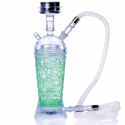 HOOKAHLUX Premium Portable LED Acrylic Hookah