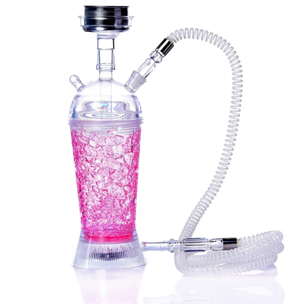 HOOKAHLUX Premium Portable LED Acrylic Hookah