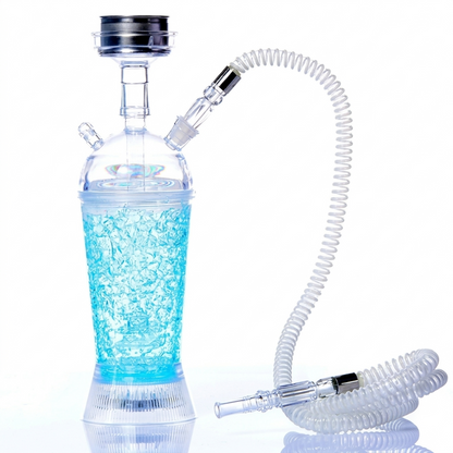 HOOKAHLUX Premium Portable LED Acrylic Hookah