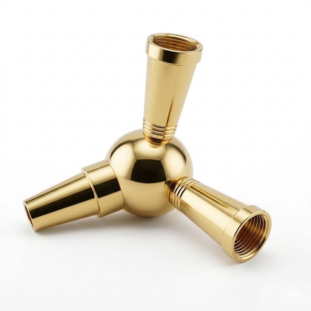 HOOKAHLUX Premium Double Hose Connector