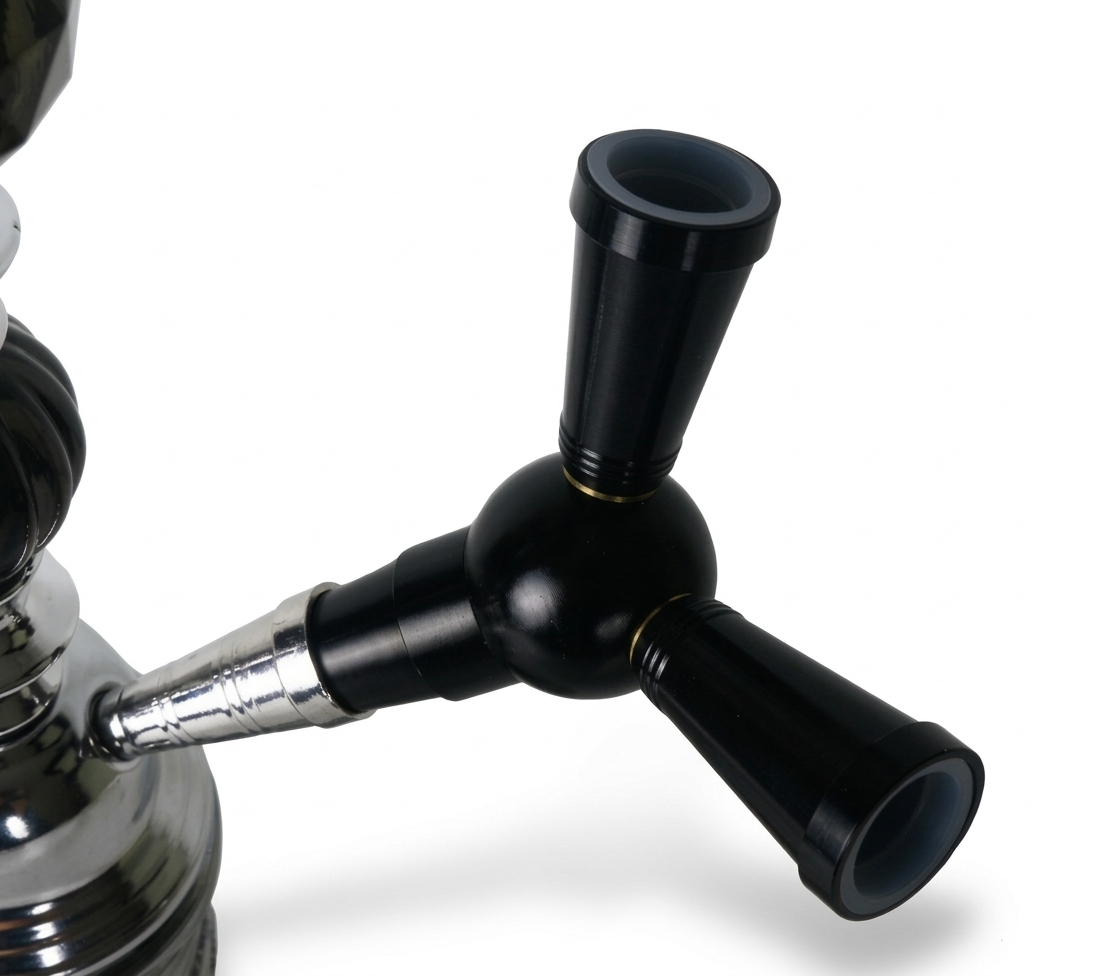 HOOKAHLUX Premium Double Hose Connector